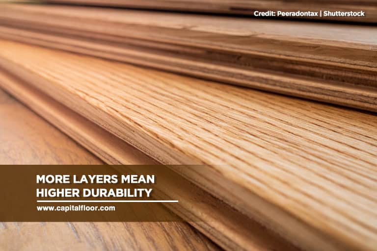 More layers mean higher durability